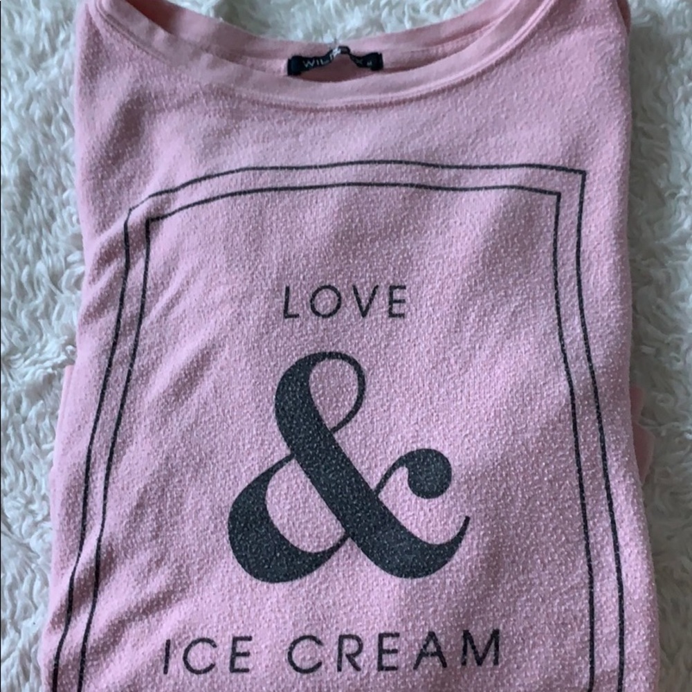 Pink wild fox sweater used